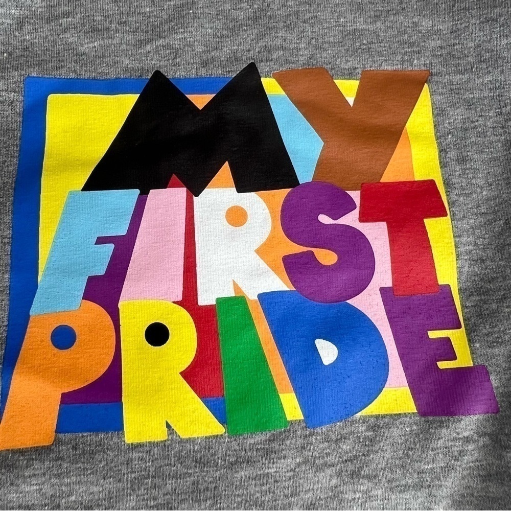 My first pride onesie size 12 months